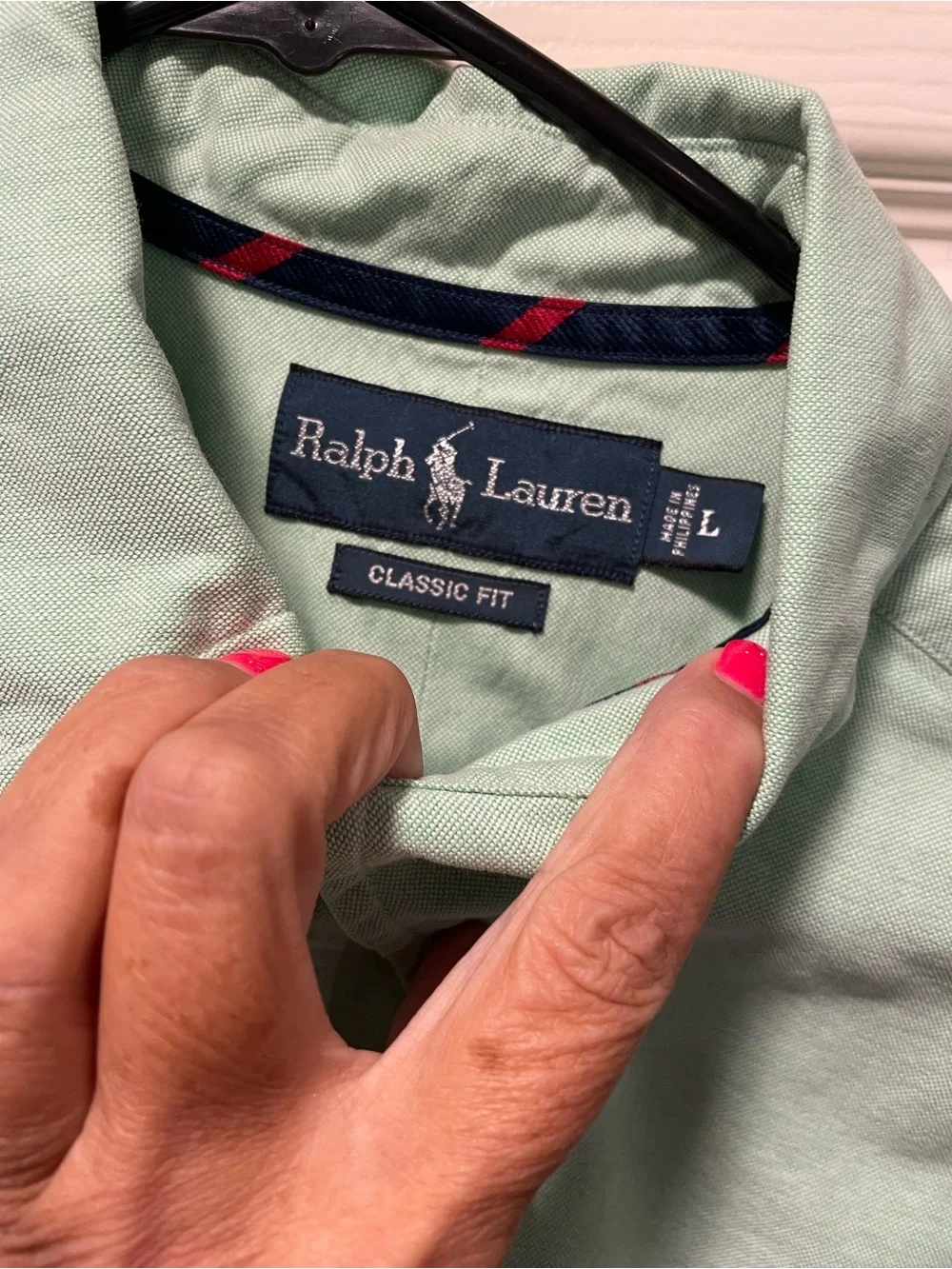 Men’s Polo Ralph Lauren Lt mint green Oxford button down